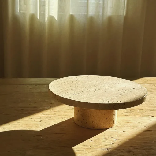 HOEME Copenhagen Høj dekorativt fad, sand