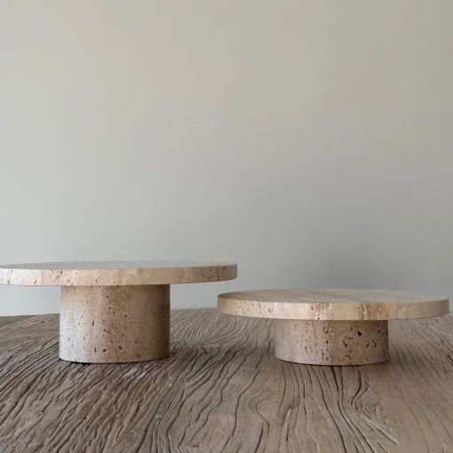 HOEME Copenhagen Høj dekorativt fad, sand