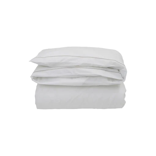 Lexington Hotel Percale dynebetræk, white/light beige