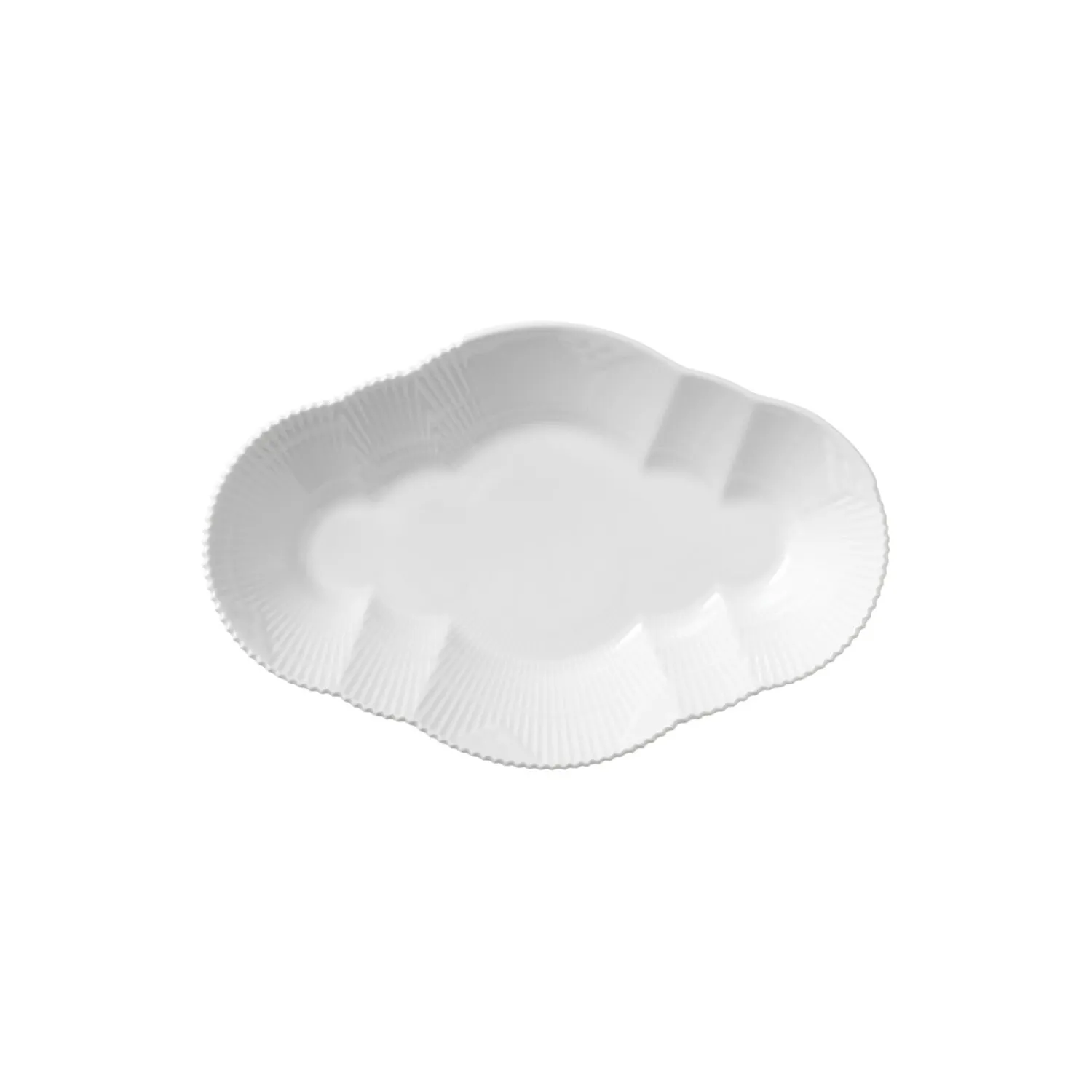 Royal Copenhagen Hvid Elements fad 23 cm