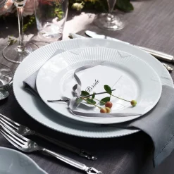 Royal Copenhagen Hvid Elements tallerken Ø 22 cm