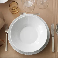 Royal Copenhagen Hvid Elements tallerken Ø 28 cm
