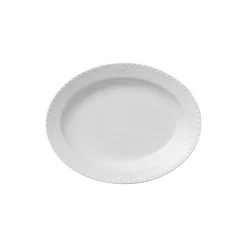 Royal Copenhagen Hvid Halvblonde fad 36,5 cm