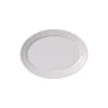 Royal Copenhagen Hvid Halvblonde oval tallerken 28 cm