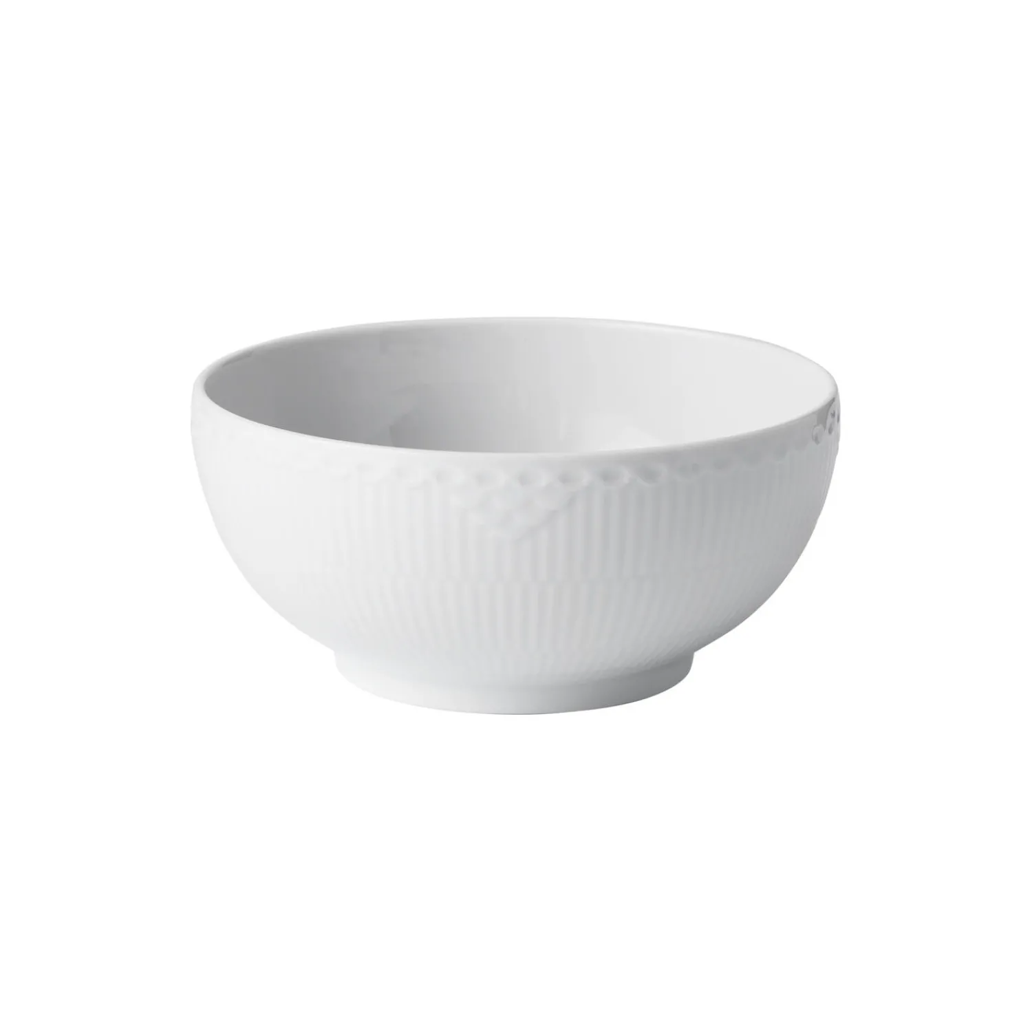 Royal Copenhagen Hvid Halvblonde skål 110 cl