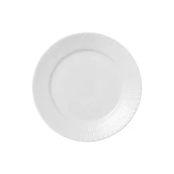 Royal Copenhagen Hvid Halvblonde tallerken Ø 22 cm