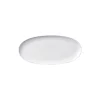 Royal Copenhagen Hvid Riflet aflangt fad 37 cm