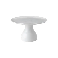 Royal Copenhagen Hvid Riflet fad på fod Ø 20 cm