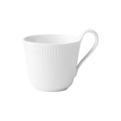Royal Copenhagen Hvid Riflet højhankskop 33 cl