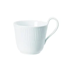 Royal Copenhagen Hvid Riflet højhankskop 24 cl