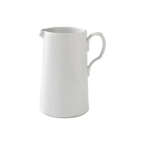 Royal Copenhagen Hvid Riflet kande 1,5 L