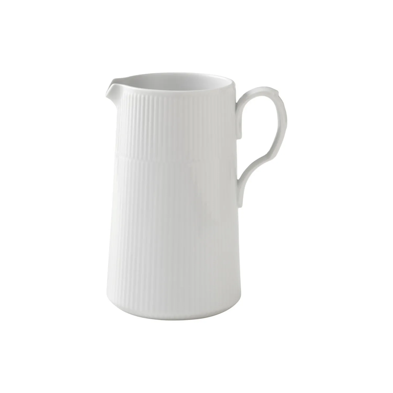 Royal Copenhagen Hvid Riflet kande 1,5 L