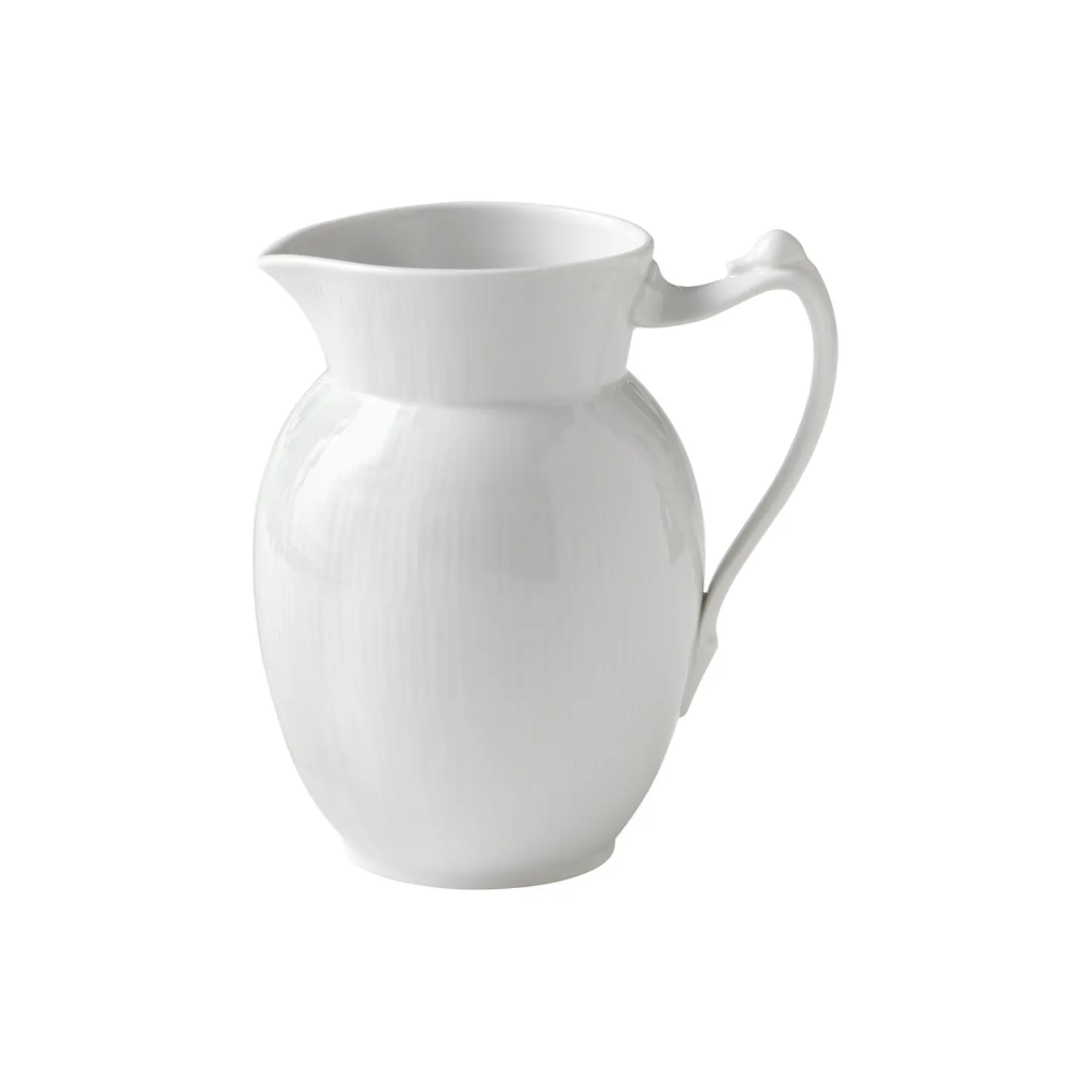 Royal Copenhagen Hvid Riflet kande 1,7 L