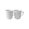Royal Copenhagen Hvid Riflet krus 38 cl, 2 stk