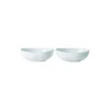 Royal Copenhagen Hvid Riflet oval skål 37 cl, 2 stk