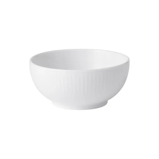 Royal Copenhagen Hvid Riflet skål 24 cl