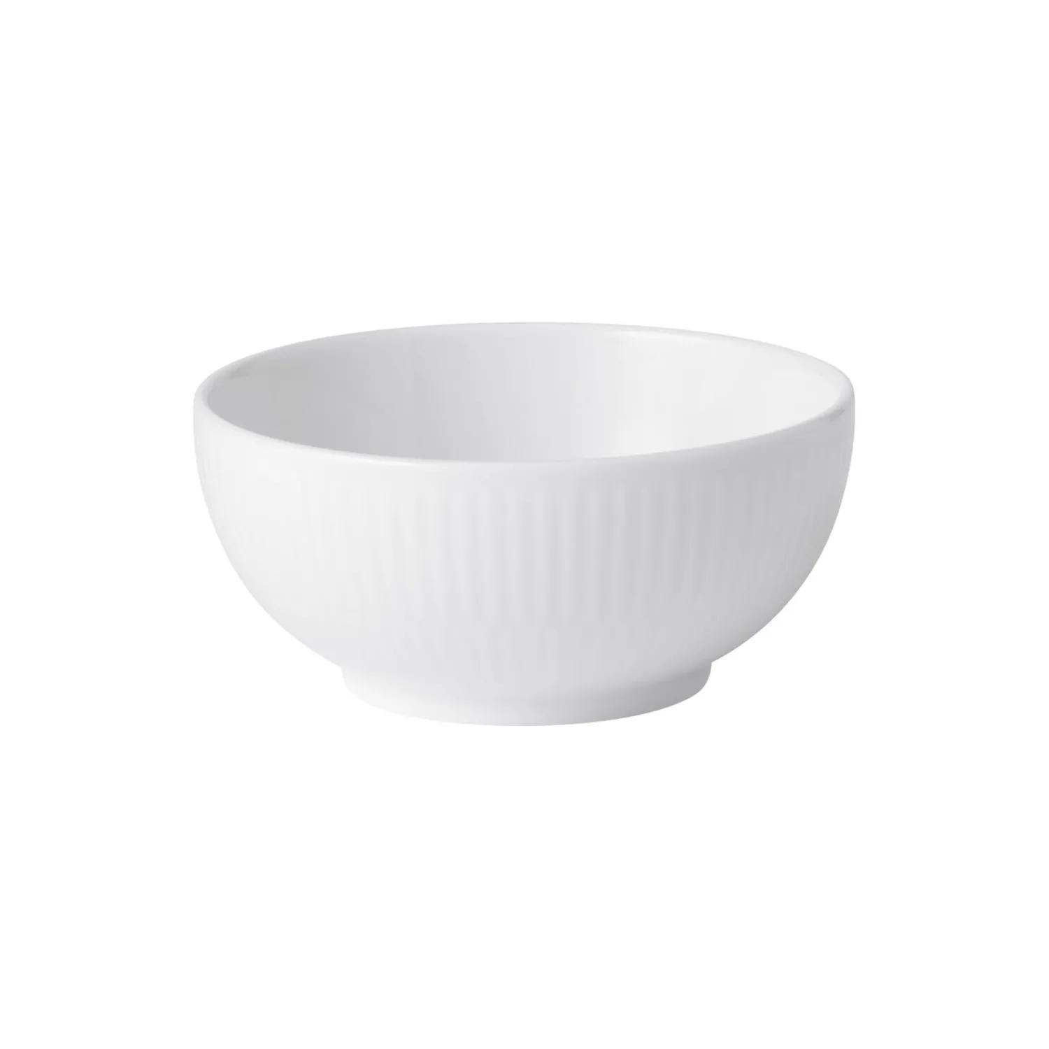 Royal Copenhagen Hvid Riflet skål 24 cl