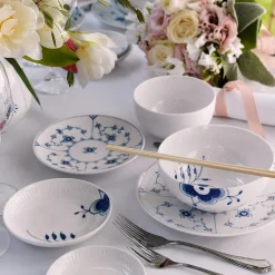 Royal Copenhagen Hvid Riflet skål 24 cl