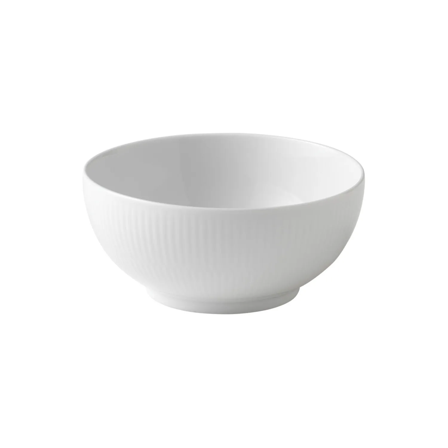 Royal Copenhagen Hvid Riflet skål 73 cl