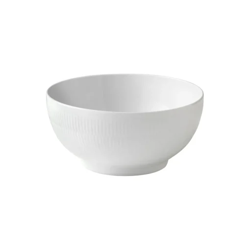 Royal Copenhagen Hvid Riflet skål 310 cl