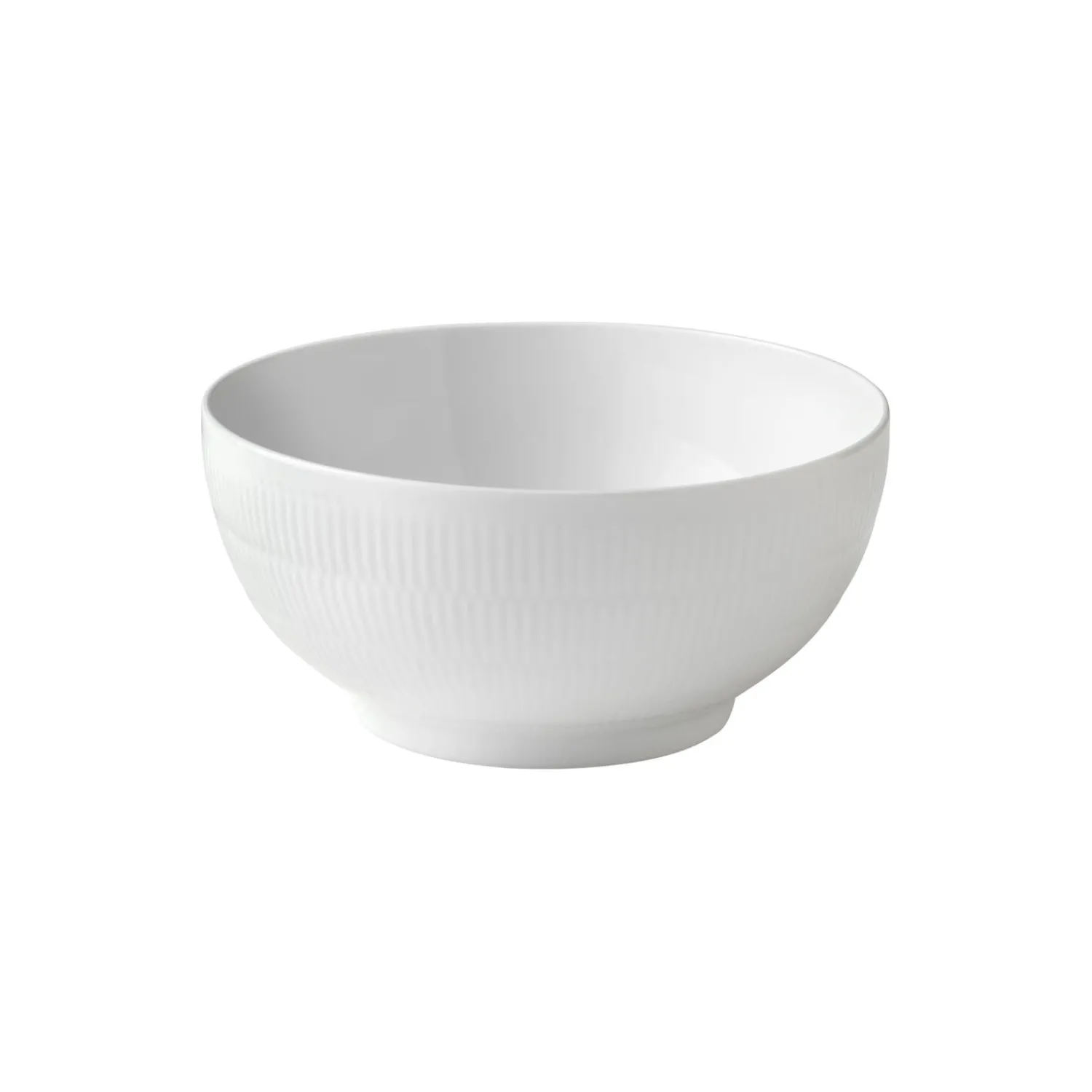 Royal Copenhagen Hvid Riflet skål 310 cl