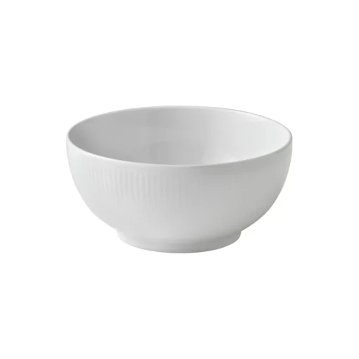 Royal Copenhagen Hvid Riflet skål 110 cl