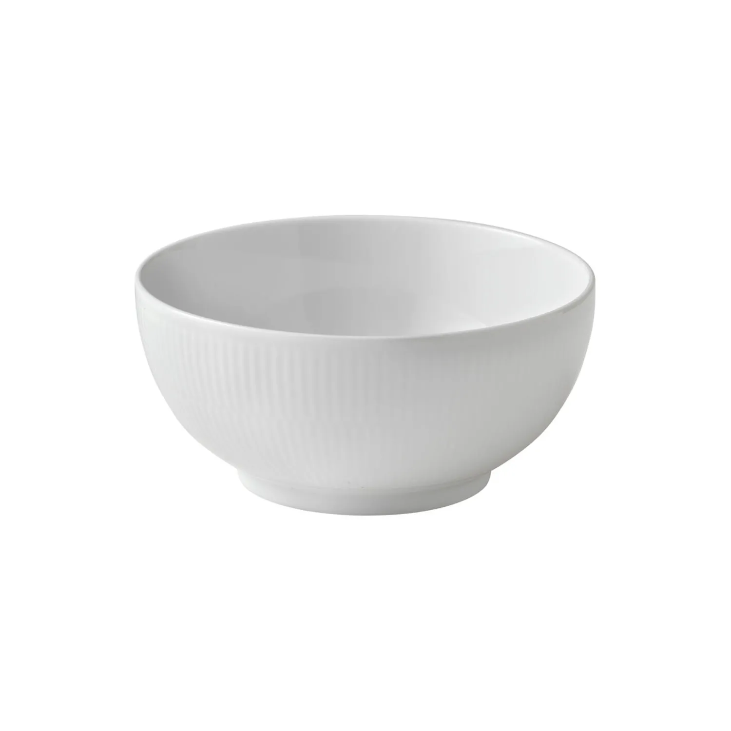 Royal Copenhagen Hvid Riflet skål 110 cl