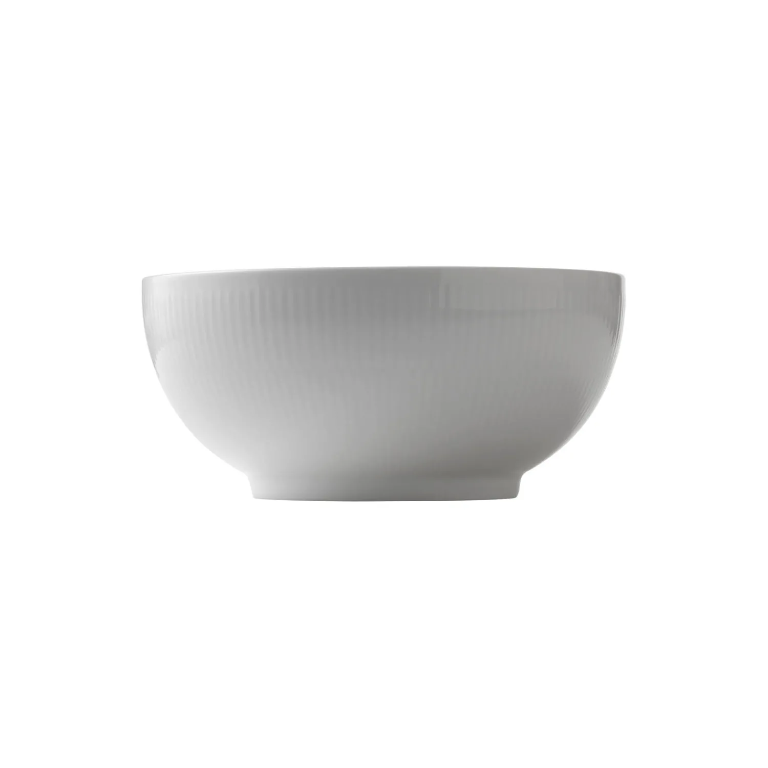 Royal Copenhagen Hvid Riflet skål 180 cl
