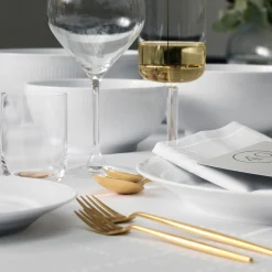 Royal Copenhagen Hvid Riflet skål 180 cl