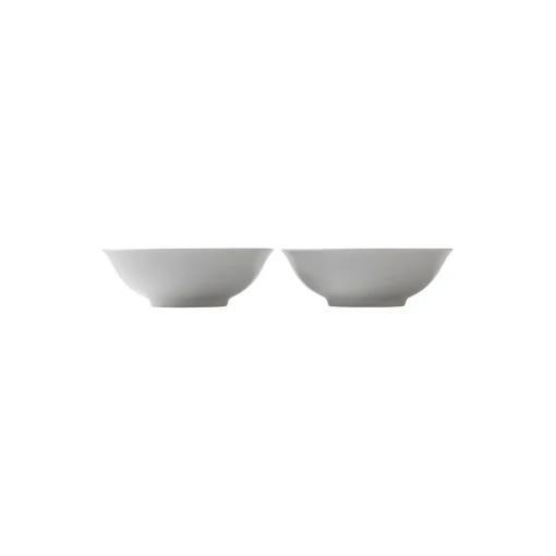 Royal Copenhagen Hvid Riflet skål 35 cl, 2 stk