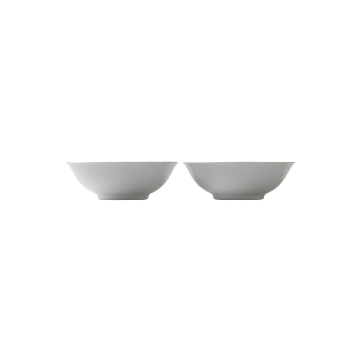 Royal Copenhagen Hvid Riflet skål 35 cl, 2 stk