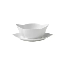 Royal Copenhagen Hvid Riflet sovseskål 55 cl