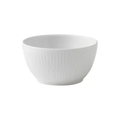 Royal Copenhagen Hvid Riflet sukkerskål 15 cl