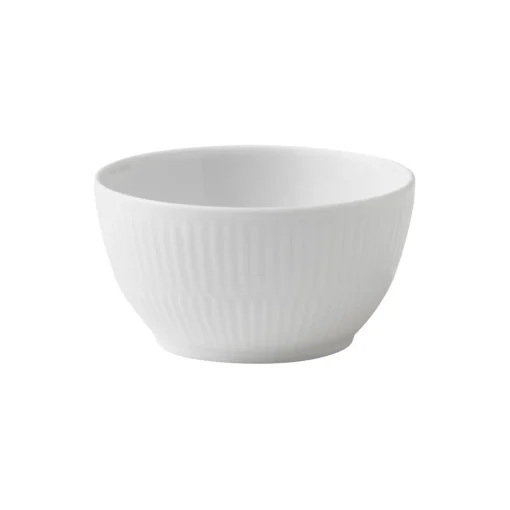 Royal Copenhagen Hvid Riflet sukkerskål 15 cl