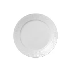 Royal Copenhagen Hvid Riflet tallerken Ø 27 cm