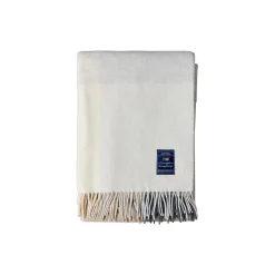 Lexington Icons CheckedRecycledWoolThrow, white/beige/grey