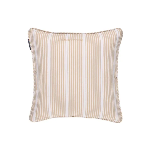 Lexington Icons Classic Striped Organic Cotton Twill Pillow Cover,