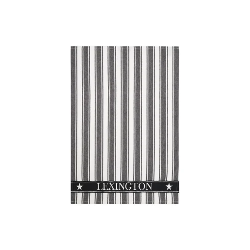 Lexington Icons Cotton Twill Waffle Striped Kitchen Towel,