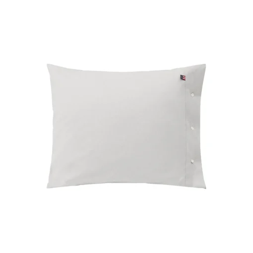 Lexington Icons Pin Point Gray Cotton Pillowcase, gray