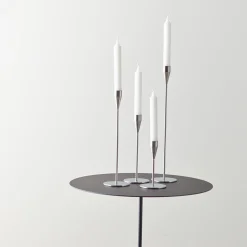 Piet Hein Jupiter lysestage 29 cm, rustfri stål