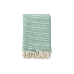 Klippan Yllefabrik Knut Uld plaid, jade