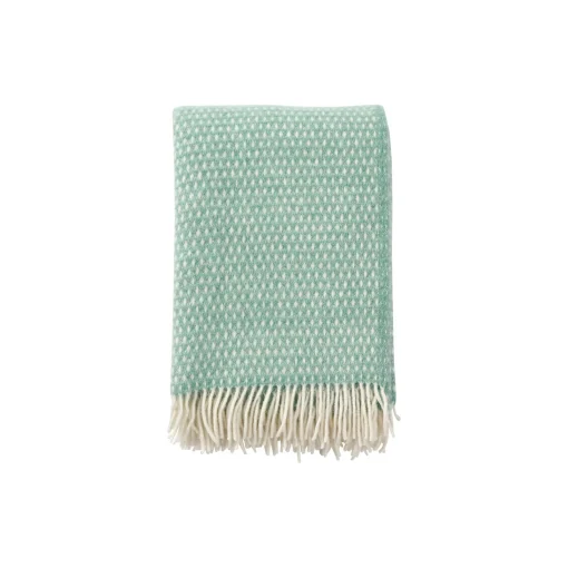Klippan Yllefabrik Knut Uld plaid, jade