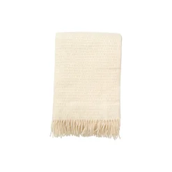Klippan Yllefabrik Knut uld plaid, natural