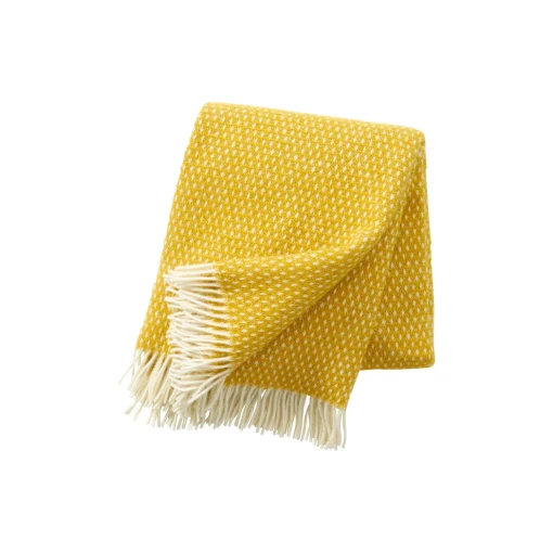 Klippan Yllefabrik Knut Uld plaid, saffron