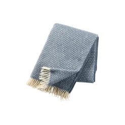 Klippan Yllefabrik Knut Uld plaid, smokey blue