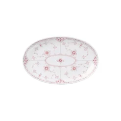 Royal Copenhagen Koral Musselmalet Halvblonde asiet oval 23,5 cm