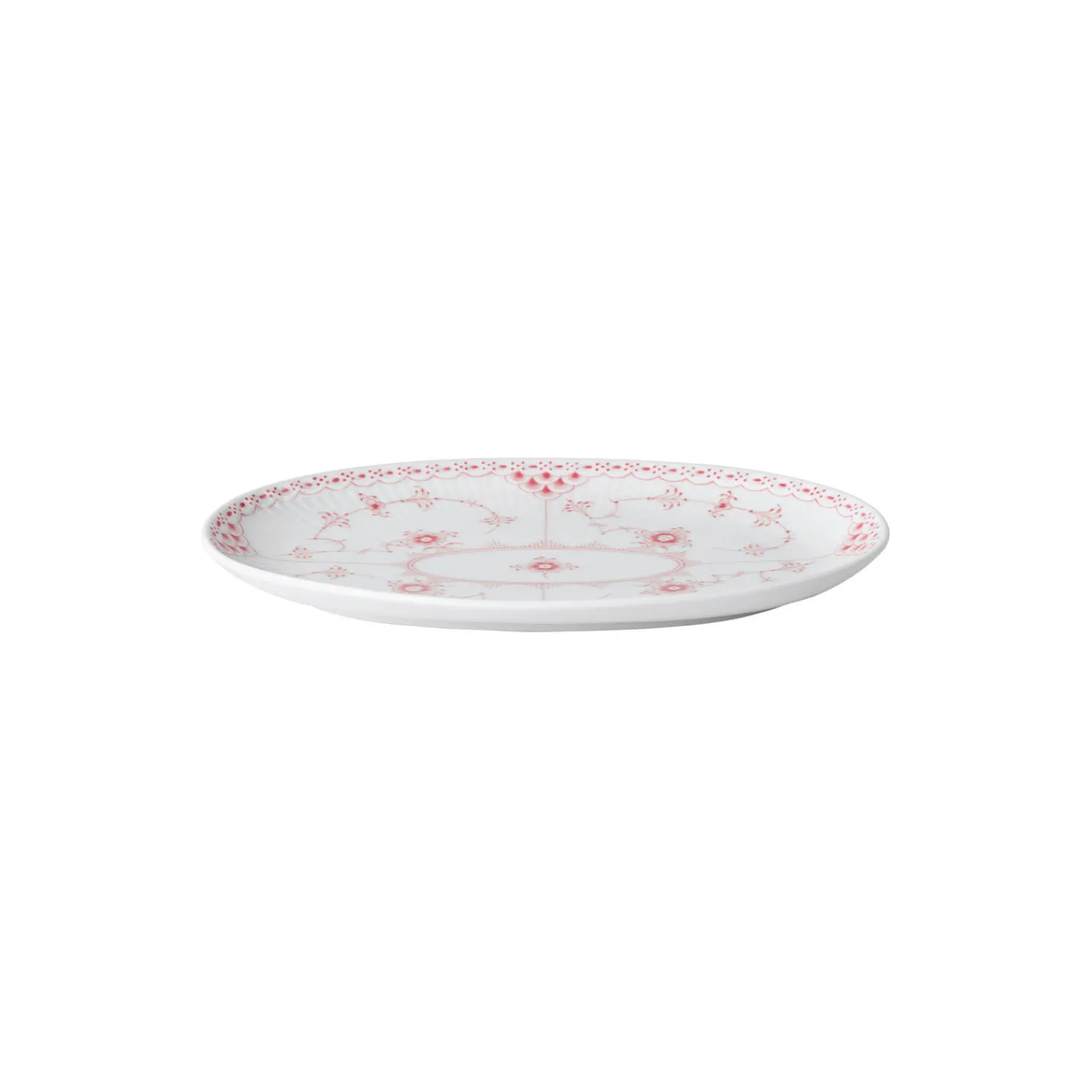 Royal Copenhagen Koral Musselmalet Halvblonde asiet oval 23,5 cm