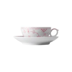 Royal Copenhagen Koral Musselmalet Halvblonde kop med underkop 20 cl