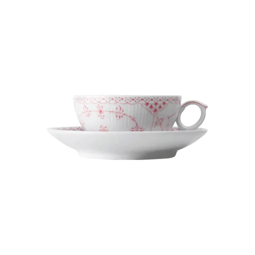 Royal Copenhagen Koral Musselmalet Halvblonde kop med underkop 20 cl