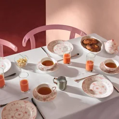 Royal Copenhagen Koral Musselmalet Halvblonde kop med underkop 20 cl
